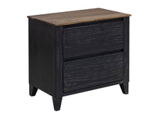 Load image into Gallery viewer, Empire - Nightstand - Satin Black / Brown
