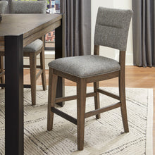 Load image into Gallery viewer, Cedar Fork - 54" Dining Square Counter Table With 4 Counter Stools - Smoked Arabica