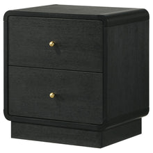 Load image into Gallery viewer, Cavelle - 2-Drawer Nightstand Bedside Table - Black