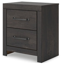Load image into Gallery viewer, Hollivern - Dark Gray - Two Drawer Night Stand