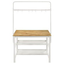 Load image into Gallery viewer, Edgeworth - 3 Piece Kitchen Island Counter Height Table Set - White