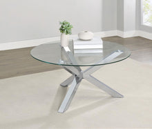 Load image into Gallery viewer, Kenzie - Round Tempered Glass Top Table