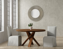 Load image into Gallery viewer, Crossings - Round Dining Table With 4 Upholstered Chairs - Dark Brown & Gray
