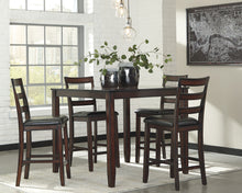Load image into Gallery viewer, Coviar - Brown - DRM Counter Table Set (Set of 5)
