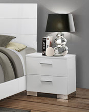 Load image into Gallery viewer, Felicity - 2-Drawer Nightstand - White High Gloss