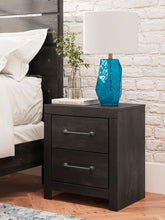 Load image into Gallery viewer, Hollivern - Dark Gray - Two Drawer Night Stand