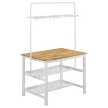 Load image into Gallery viewer, Edgeworth - 3 Piece Kitchen Island Counter Height Table Set - White