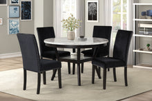 Load image into Gallery viewer, Celeste - Round Dining Table & 4 Chairs - Black