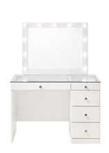 Load image into Gallery viewer, Morgan - Vanity Desk With Glass Top, Led Mirror & Stool