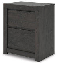 Load image into Gallery viewer, Fraluna - Charcoal - Two Drawer Night Stand