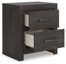 Load image into Gallery viewer, Hollivern - Dark Gray - Two Drawer Night Stand