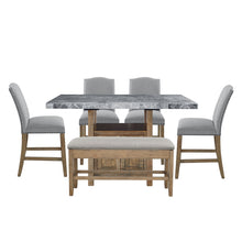 Load image into Gallery viewer, Grayson - Counter Dining Set - Distressed Wood Base