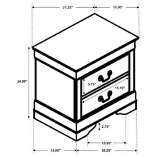 Load image into Gallery viewer, Louis Philippe - Two-drawer Nightstand