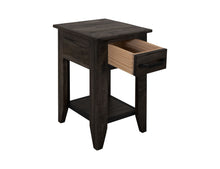 Load image into Gallery viewer, Dark Teak - Chairside Table - Oil Black