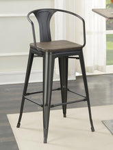 Load image into Gallery viewer, Cavalier - Metal Bar Chair (Set of 2) - Dark Elm And Matte Black