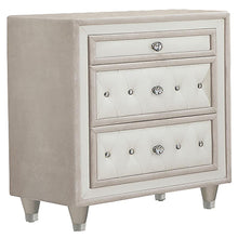 Load image into Gallery viewer, Antonella - Upholstered 3-Drawer Nightstand