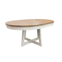Load image into Gallery viewer, Americana Modern Dining - 48 - 66" Round Dining Table And 4 Barrel Chairs - Cotton