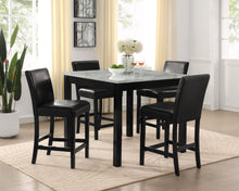 Load image into Gallery viewer, Lennon - 5 Piece Counter Height Table Set - Black / White