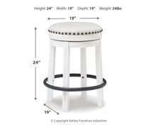 Load image into Gallery viewer, Valebeck - Upholstered Swivel Stool