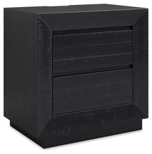 Load image into Gallery viewer, Londer - Black - Two Drawer Night Stand