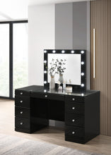 Load image into Gallery viewer, Avery - Vanity Desk With Glass Top And LED Mirroк