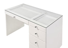 Load image into Gallery viewer, Morgan - Vanity Desk With Glass Top, Led Mirror & Stool