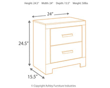Load image into Gallery viewer, Culverbach - Gray - Two Drawer Night Stand