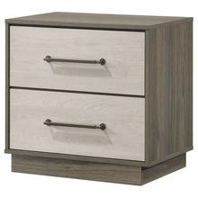Load image into Gallery viewer, Fenwick - 2-Drawer Nightstand Bedside Table - Gray Oak