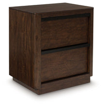 Load image into Gallery viewer, Dilenno - Dark Brown - Two Drawer Night Stand