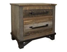 Load image into Gallery viewer, Loft Brown - 2 Drawer Nightstand - Two Tone Gray / Brown