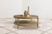 Load image into Gallery viewer, Arini - Round Coffee Table With Storage Shelf