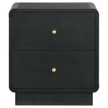 Load image into Gallery viewer, Cavelle - 2-Drawer Nightstand Bedside Table - Black