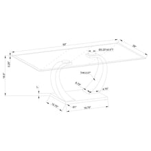 Load image into Gallery viewer, Pruitt - Glass Top Metal Base Table
