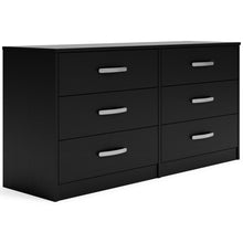 Load image into Gallery viewer, Finch - Black - Six Drawer Dresser - 29'' Height