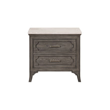 Load image into Gallery viewer, Lisbon - Marble Top Nightstand - Gray