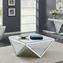 Load image into Gallery viewer, Amore - Square Mirrored Acrylic Crystal Table
