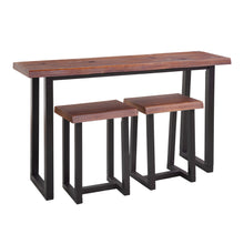 Load image into Gallery viewer, Jennings - Live Edge 3 Piece Counter Dining Set - Brown