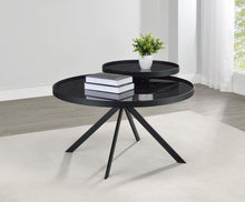 Load image into Gallery viewer, Briggs - Round Marble Printed Glass Top Coffee Table