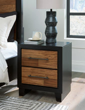 Load image into Gallery viewer, Kraeburn - Brown / Black - Two Drawer Night Stand