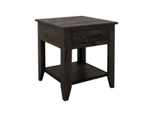 Load image into Gallery viewer, Dark Teak - End Table - Oil Black