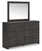 Load image into Gallery viewer, Hollivern - Dark Gray - Dresser And Mirror