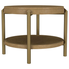 Load image into Gallery viewer, Arini - Round End Side Table With Storage Shelf