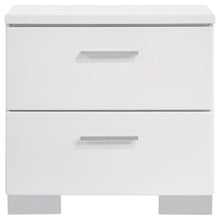 Load image into Gallery viewer, Felicity - 2-Drawer Nightstand - White High Gloss