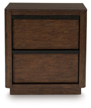 Load image into Gallery viewer, Dilenno - Dark Brown - Two Drawer Night Stand