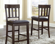 Load image into Gallery viewer, Haddigan - Dark Brown - Upholstered Barstool (Set of 2)