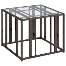 Load image into Gallery viewer, Adri - Rectangular Glass Top Side End Table