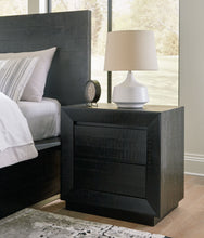 Load image into Gallery viewer, Londer - Black - Two Drawer Night Stand