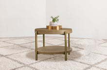Load image into Gallery viewer, Arini - Round End Side Table With Storage Shelf