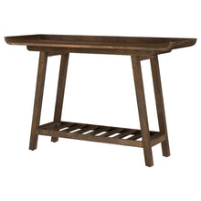 Load image into Gallery viewer, Ornelas - Console Table With Slatted Shelf - Mango Brown