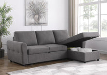 Load image into Gallery viewer, Samantha - Upholstered Storage Sleeper Sectional Sofa